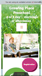 Mobile Screenshot of growingplacepreschool.org